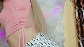 Rosadita, the rich transsexual, casually sucks cock in a fun encounter.