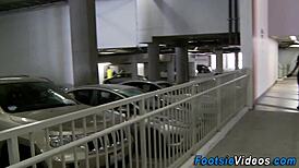 These busty whores give footjobs leading to cumshots on their feet.