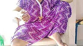 Hot Indian girl has sex with brother-in-law in oral, doggystyle, bent over positions leading to orgasm.