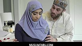 Muslimtabu features violet myers with big tits and booty in anal sex with hijab teen