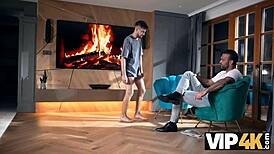 Vip4k Seductive Teen 18+ Olivia Zlota Shakes Ass in Front of Horny Stepdaddy