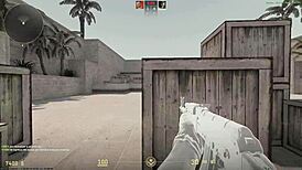 Is this Counter player getting blown by a newbie? Watch the big cock action!