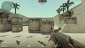 Is this Counter player getting blown by a newbie? Watch the big cock action!