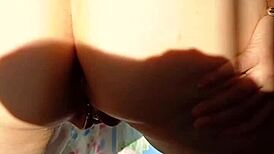 This mature cougar shows off her gaping pussy and asshole in a homemade close-up video