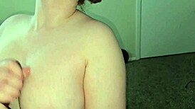 white girl feels deep connection licking big black cock and swallowing cumshot