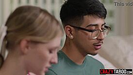 Shy guy Diego Perez fucks petite babe and cheerleader Melody Marks 😏