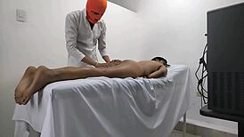 Doctor's Massage Turns to Blowjob