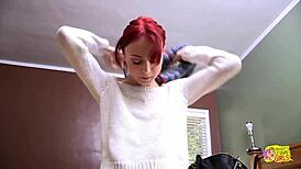 sexy brunette visits lesbian friend for steamy intimate play