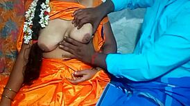 that beautiful indian village couple shares such a full romance with long hair wife in outdoor doggystyle by husband