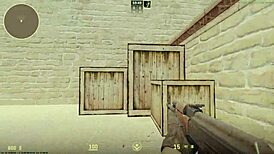 Is this Counter player getting blown by a newbie? Watch the big cock action!