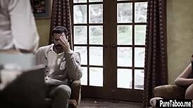 Lesbian milf enjoyed threesome therapy and she liked it