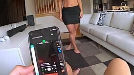 My Hot Stepmom Begged for Cum on Her Cute Face