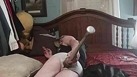 Oh man, stretching that tight ass with a massive anal dildo feels insanely good!