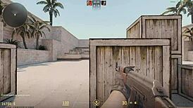 Is this Counter player getting blown by a newbie? Watch the big cock action!