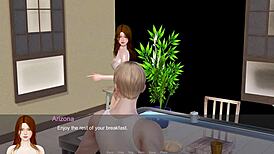 Redhead Awakens with Masturbation, Fingering, and Blowjob in Arizona