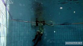 hot hungarian teen 18+ fucks underwater in pool