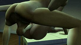 Son Fucks Stepmom On The Table