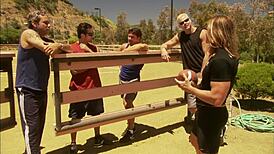 eva angelina deepthroats and fucks a thick dick outdoors while wearing shoes and lingerie