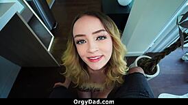 Stepdad Fucks His Bratty Stepdaughter After She Sucks His Cock To Make Up For Her Troublesome Behavior.