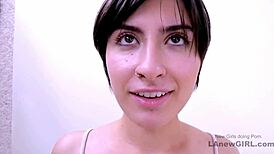 Shy teen's pussy fucked at casting audition
