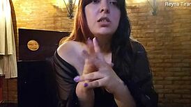 Handjob Instructions In Thong Panties For Big Ass Domination And Jerk Off Commands