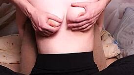 Amateur Wife Receives Tickling and Light BDSM Nipple Play in Homemade Domination Session