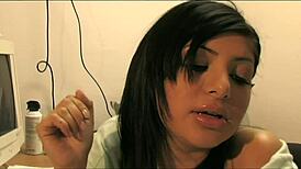 Sativa Rose and Courtney Simpson share cock at the office!