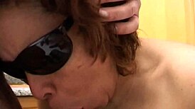 Italian amateur milf and son engage in oral sex with loud moaning