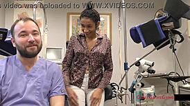 is miss mars ready for the doctor's e-stim on her pussy?