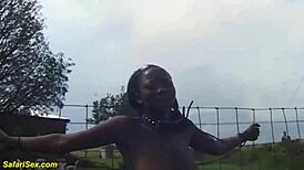 Whoa this saggy tit african teen is getting fisted in the backseat so rough 😱