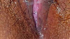 Latina milf cum on pussy real orgasm wet tits