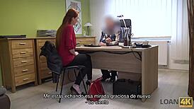 I gave my shaved pussy for a big loan, it was worth it