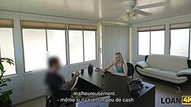 Go-Go Dancer Dances On Dick For Loan In Hidden Office