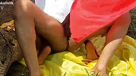 hey, this horny village couple gets wild with that fat monster cock in rough ebony action 😈