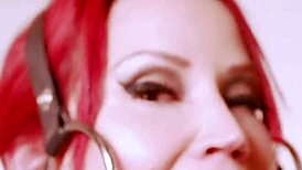 Latex Pony Embraces Roleplay in Corset and Uniform, Eager for Rewards.