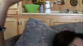 Slutty brunette slave feels intense fucking