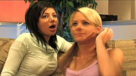 Sativa Rose and Courtney Simpson share cock at the office!