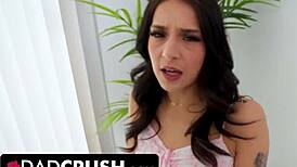 Real Stepdaughter Bent Over in Doggystyle Fucking