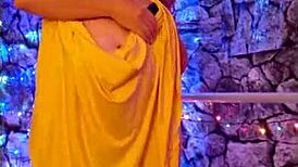 What happens when hotwife Steffi dances with big pussy lips in lingerie vibrator photoshoot