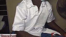 Whoa, That Doctor's Pounding His Chubby Ebony Patients Hard In Doggystyle During Checkups!