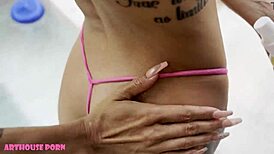 Petite latina loves sucking and ahegao sex