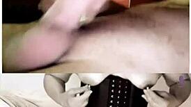 Toi et moi, l'amour pour toujours on webcam with shaved pussy and nylon