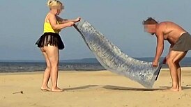 fucking submissive wife on beach