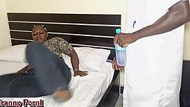 Whoa, That Doctor's Pounding His Chubby Ebony Patients Hard In Doggystyle During Checkups!