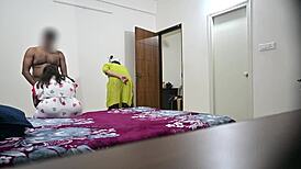 i'm fucking in front of telugu maid hema, she sucks so good