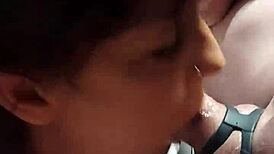 Hot Wife Intensely Sucks and Swallows My Cock