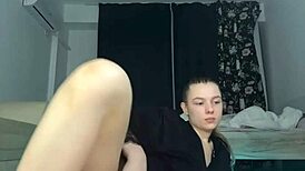 i fuck my tight virgin ass with double dildos and cum