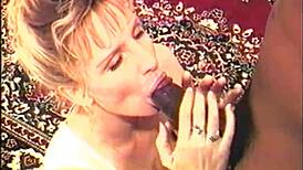 milf bent over kissing and fucking big black cock in interracial hardcore scene