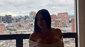 hot stepsister in bogota makes vacations awesome with big cum tits 😍