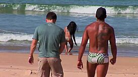 Double Cock For Babaloo With Big Ass Tits Wet Shaved Wet Pussy Brazilian Fucking Tattoo